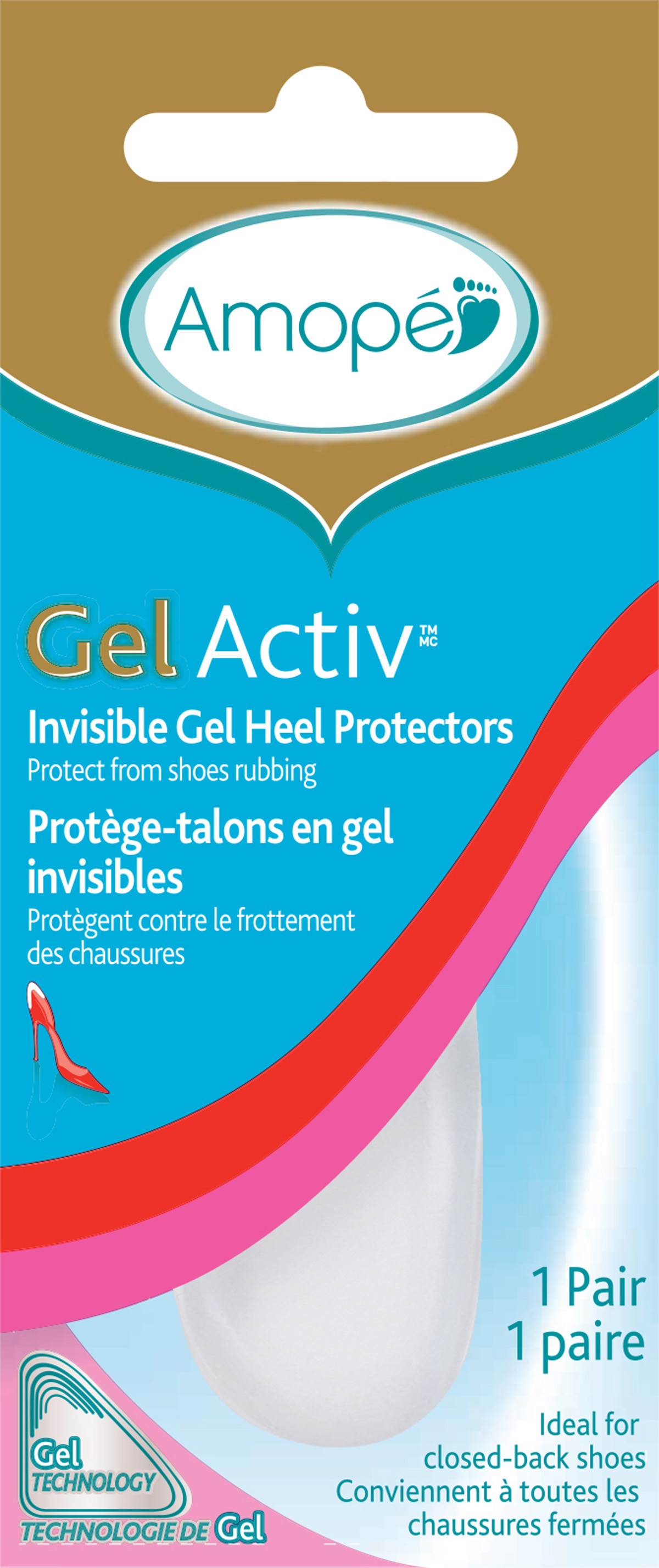 AMOPE GelActiv Invisible Gel Heel Protectors  Photo